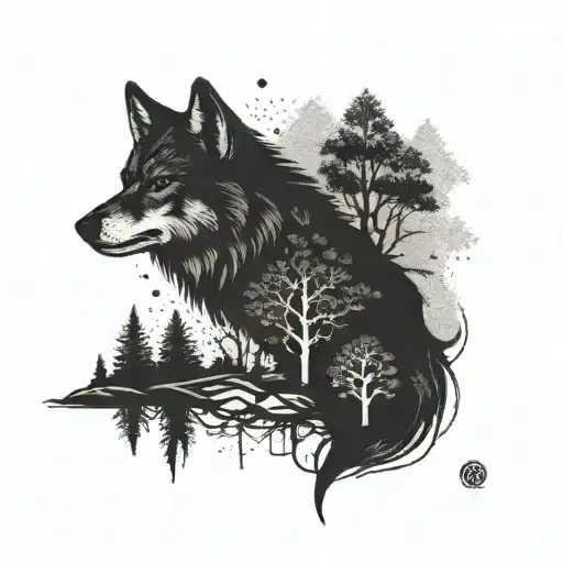 Tree Date Axe Wolf