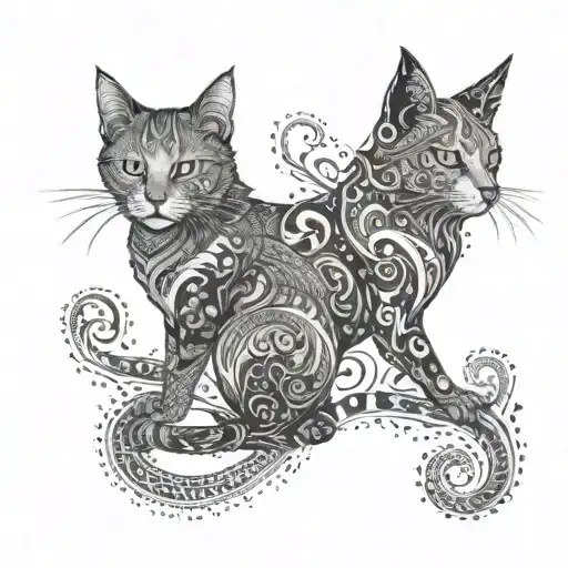 A Cat And Dog Hybrid Creature Inspired By Nordic Mythology