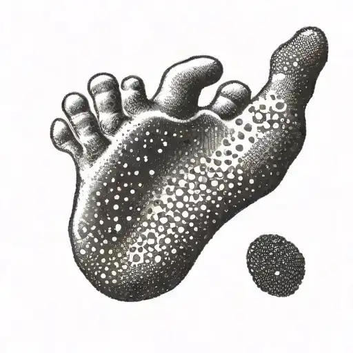 Baby Girl Footprint With