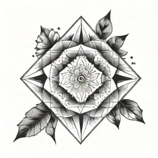 Design A Geometric Tattoo With Each Shape Symbolizing A Different Aspect Of Your Kids' Personalities