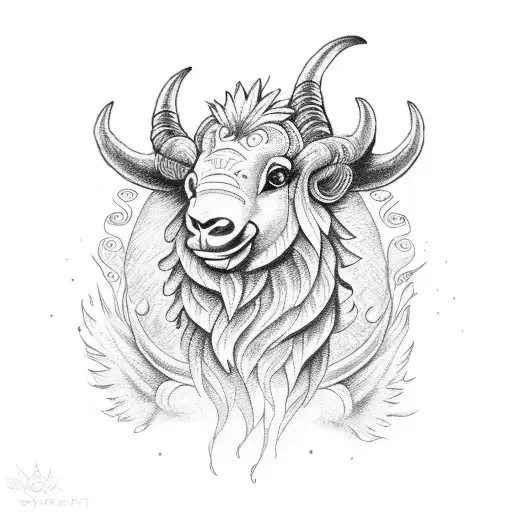 Firey Ram Head Daisy