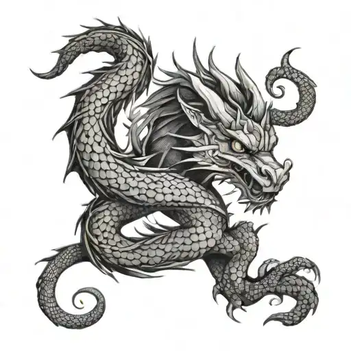 Capricorn In The Arms Of A Dragon