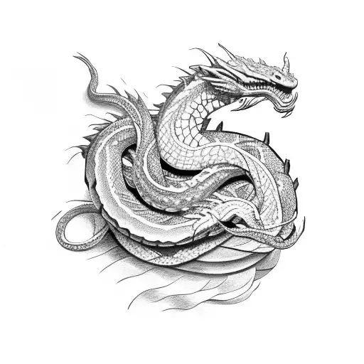 Snake Turn Into Dragon