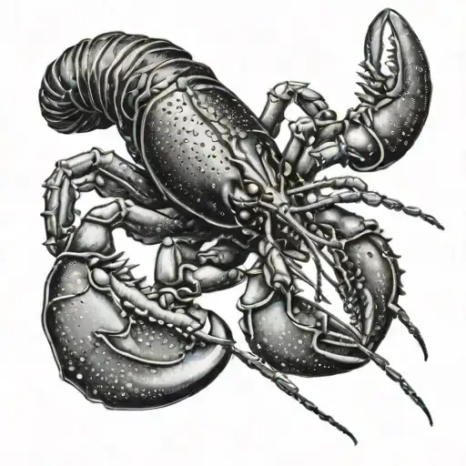 Real Lobster Black And Gray