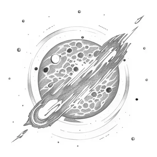 Colored Earth From View Of Space With Planets In Background