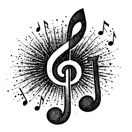 Combine A Punk Rock Symbol With A Music Note