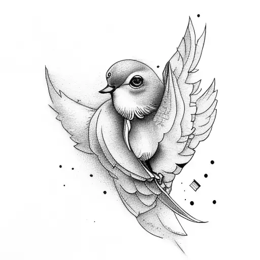 Dove Carrying Broken Stopwatch
