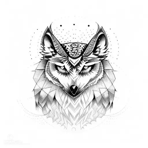 A Mix Between An Owl And A Wolf