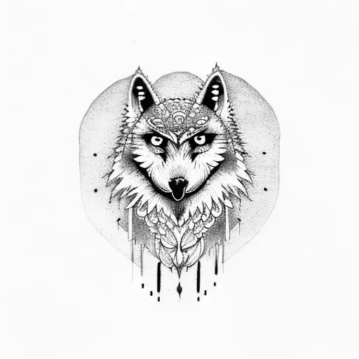 A Half Owl And A Half Wolf