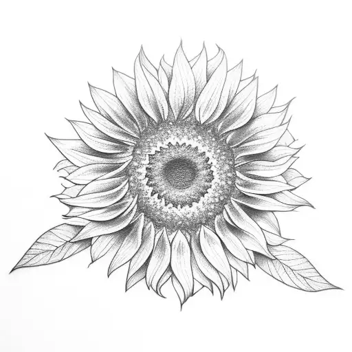Sunflower With Ribbon