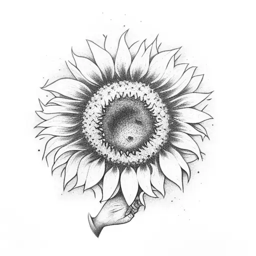Sunflower With Holding Hands