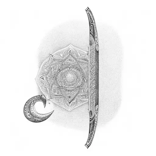 Traditional Boomerang With The Word Karma On It