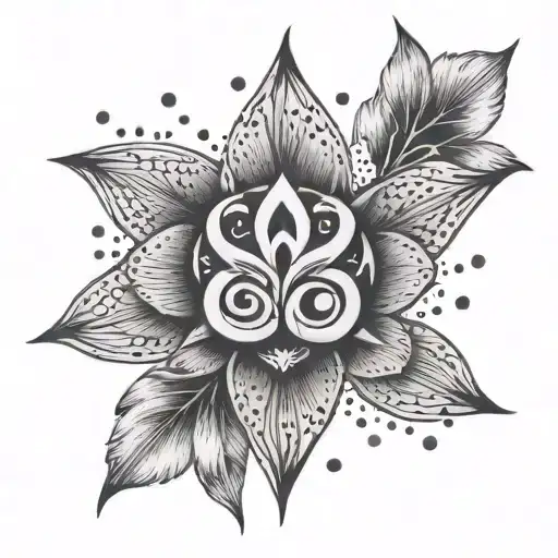 Incorporate A Therapist's Symbol With A Drawing Pencil In Dotwork Style Tattoo Design