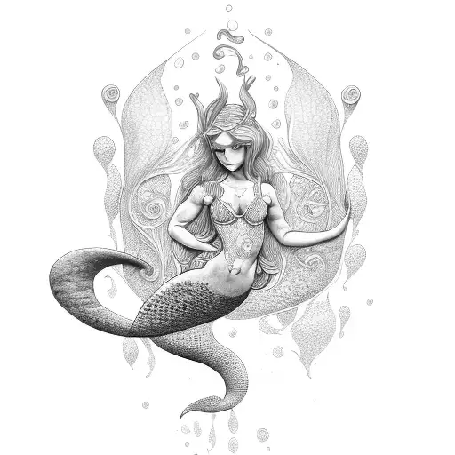 Muscular Feminine Mermaid