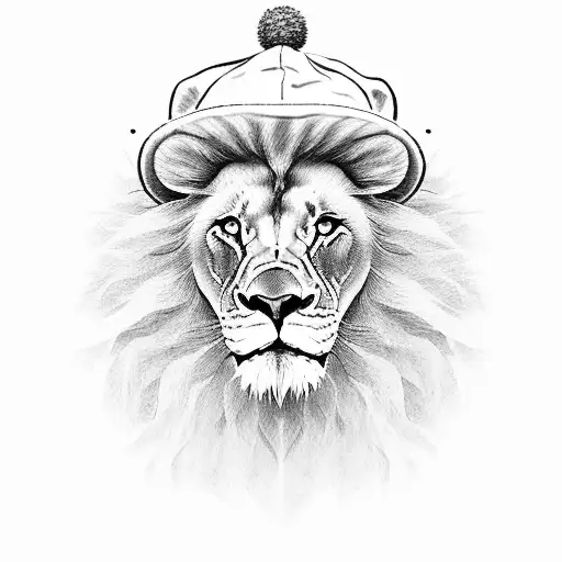 Lion With A Hat