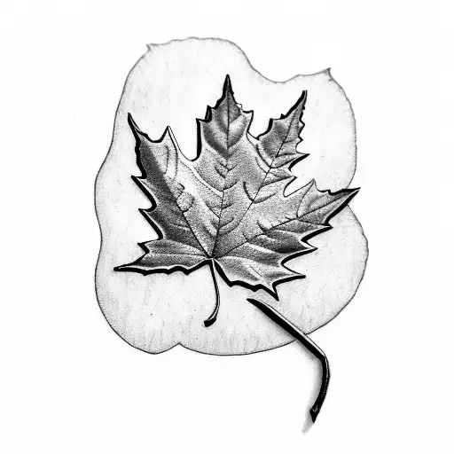 Canadian Leaf With Italy Flag Within It