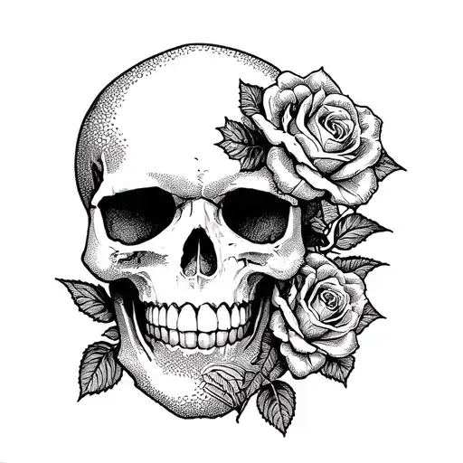 Skull And Roses