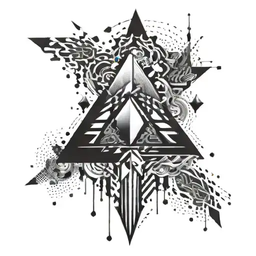 Abstract Design Representing The Thrill Of Hacking And The Risks Involved