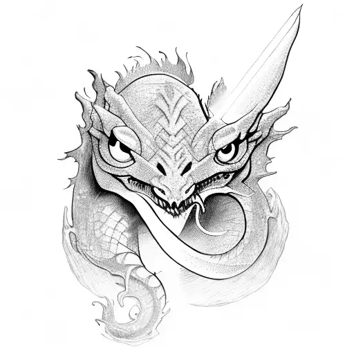 Harry Potter On A Dragon With A Lightsaber