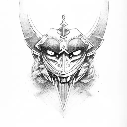 Warrior On Guard With Sword