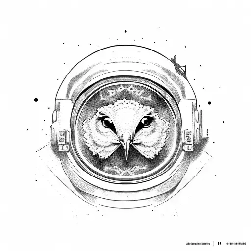 Astronaut With Chicken Head