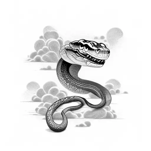 Agressive Snake Choking Cloud