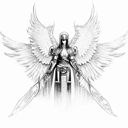 Crusader Angel With Armor