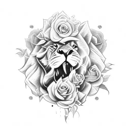 Rose With Lion