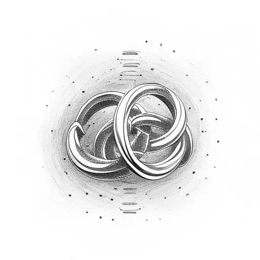Two Rings Making Infinity Symbol