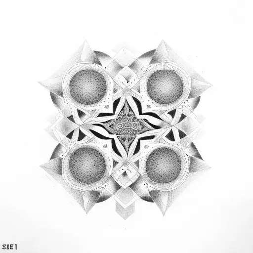 Symbols Of 4 Evangelists In A Form Of Circle