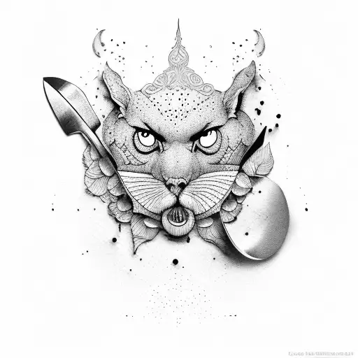 Chef Knife And Bar Spoon