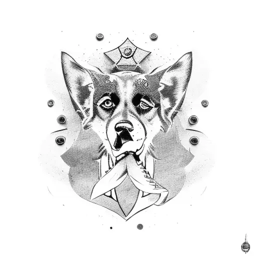 Soccer Captain Flag With A Dog