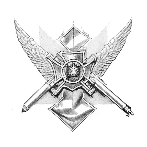 America Army Artillery Firefighter