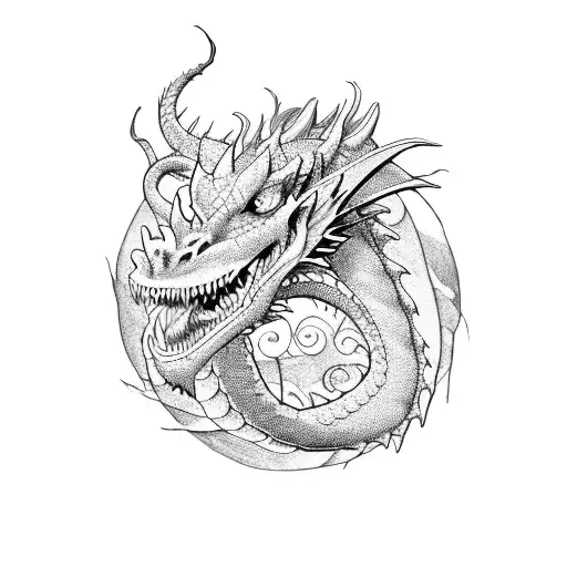 Dragon Tattoo Covers Half Arm