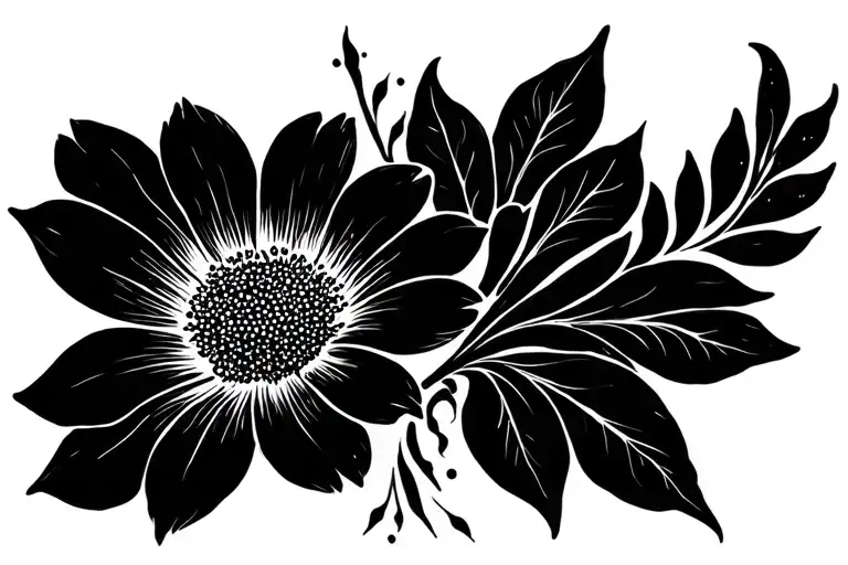 Flower Design For A Cover Up