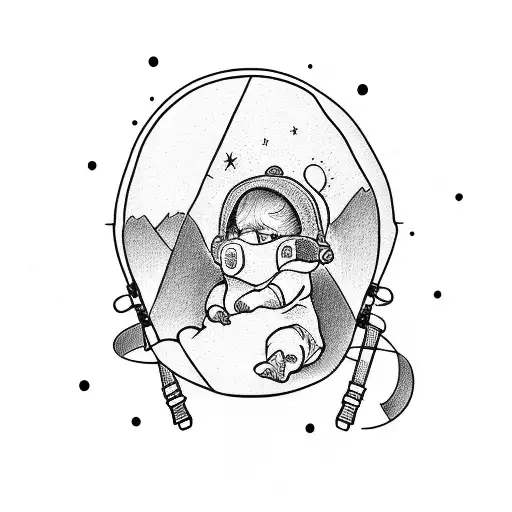 A Baby With A Backpack