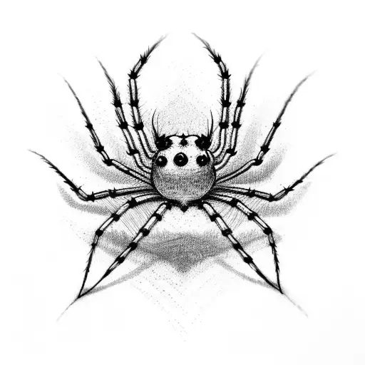 Spider Writing Code At An Office