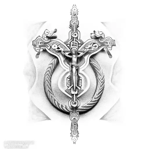 Rosary Wraped Around Hand