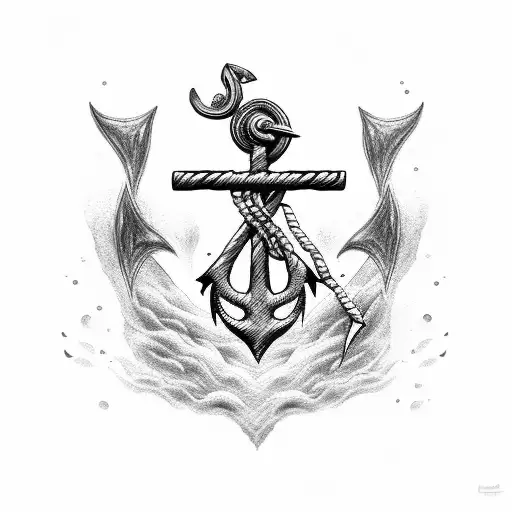 Anchor With Poseidon's Trident