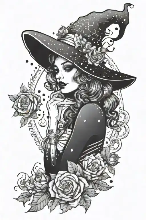 Witchy Pin Up