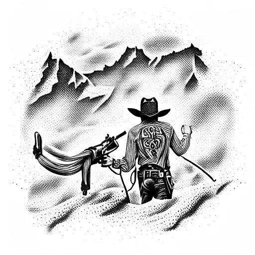 Old West Cowboy Six Shooter