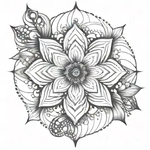 Create A Mandala Design That Incorporates Negative Space And Fades Out Towards The Edges