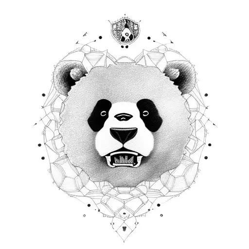 Oso Panda Con Corona Y Balon De Futbol