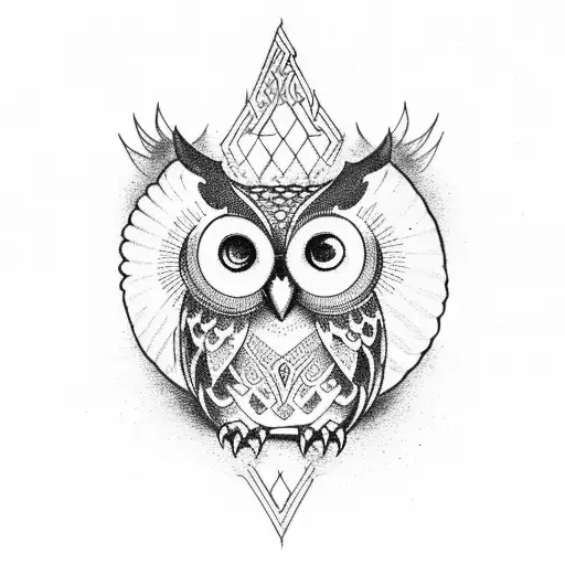 Owl Temprance Tarot Card