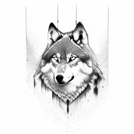 Combination Of Wolf And Moose