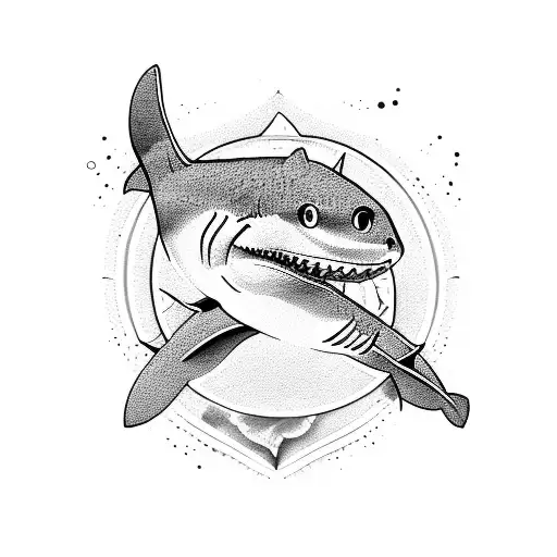 Shark Formed With Letters