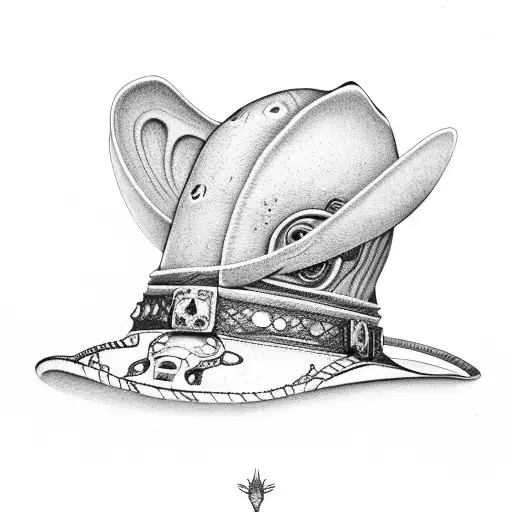 Alien Wearing Cowboy Hat