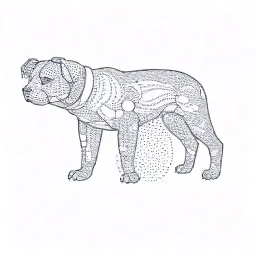 A Bronze Statue Of A Dog