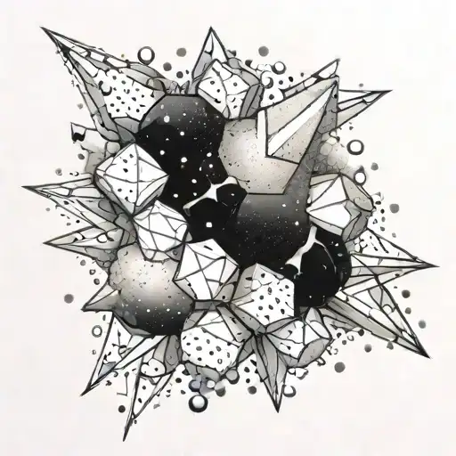 Quartz Cluster And Space