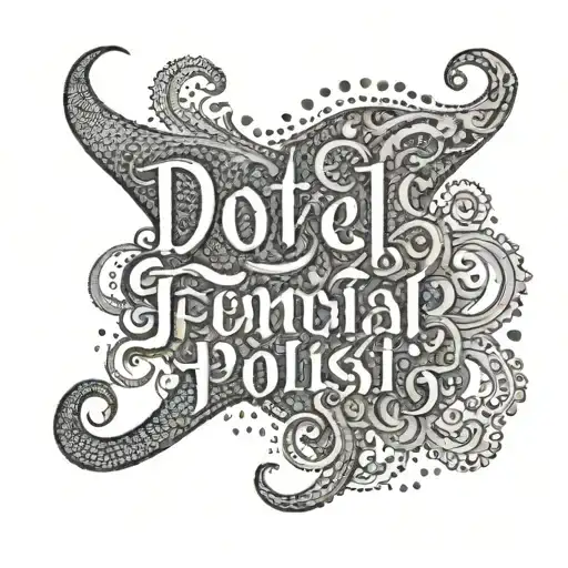 A Dotwork Tattoo Of A Powerful Feminist Slogan In Farsi Script